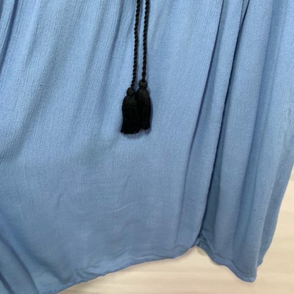 Free People Wind Willow Embroidery Blue Dress - Picture 8 of 12